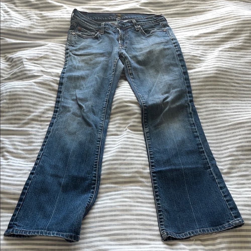 7 for All Mankind - Women's Boot Cut Jeans - Dark Blue - Picture 3 of 6